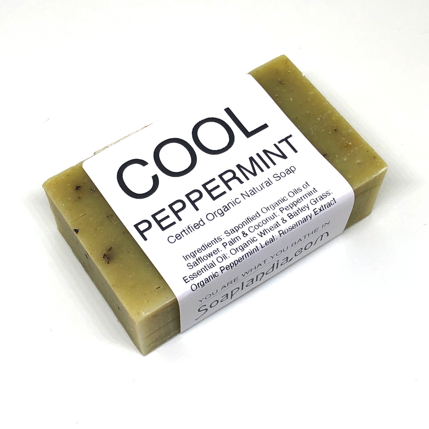 Cool Peppermint Bar Soap, Certified Organic