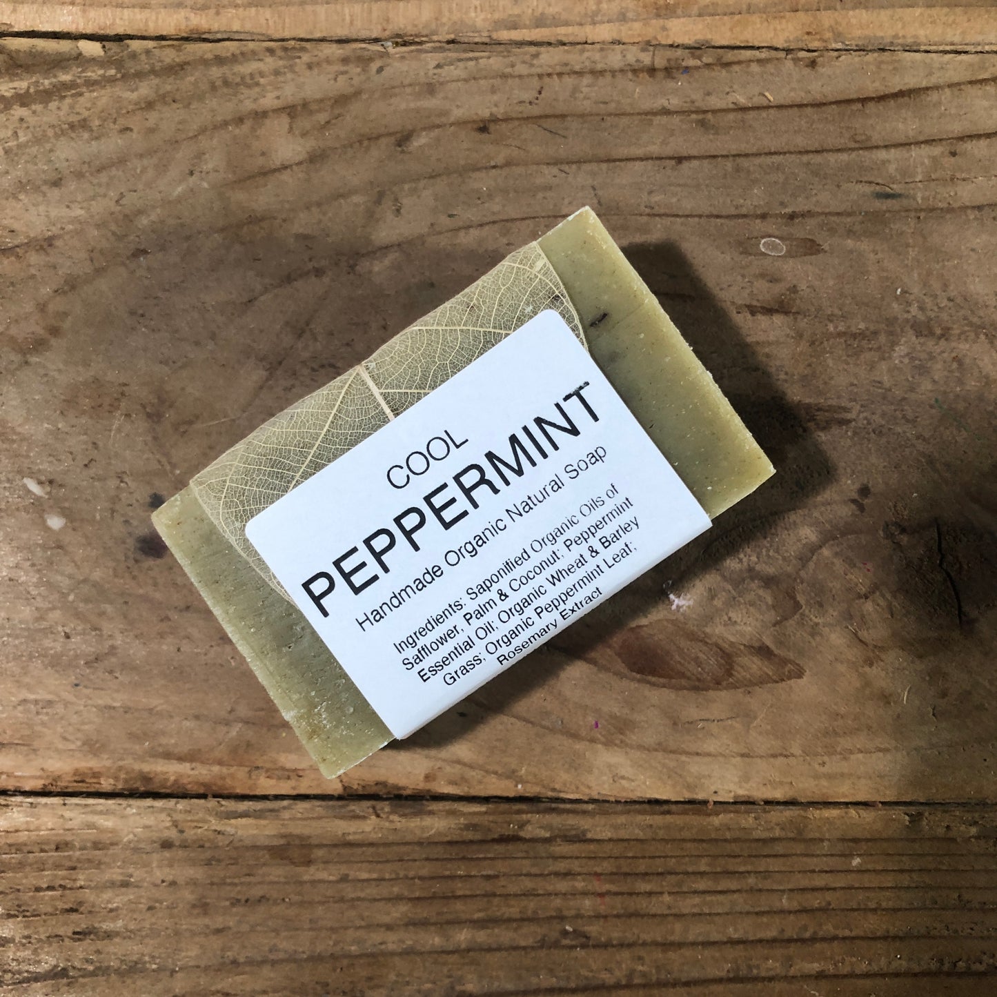 Cool Peppermint Bar Soap, Certified Organic