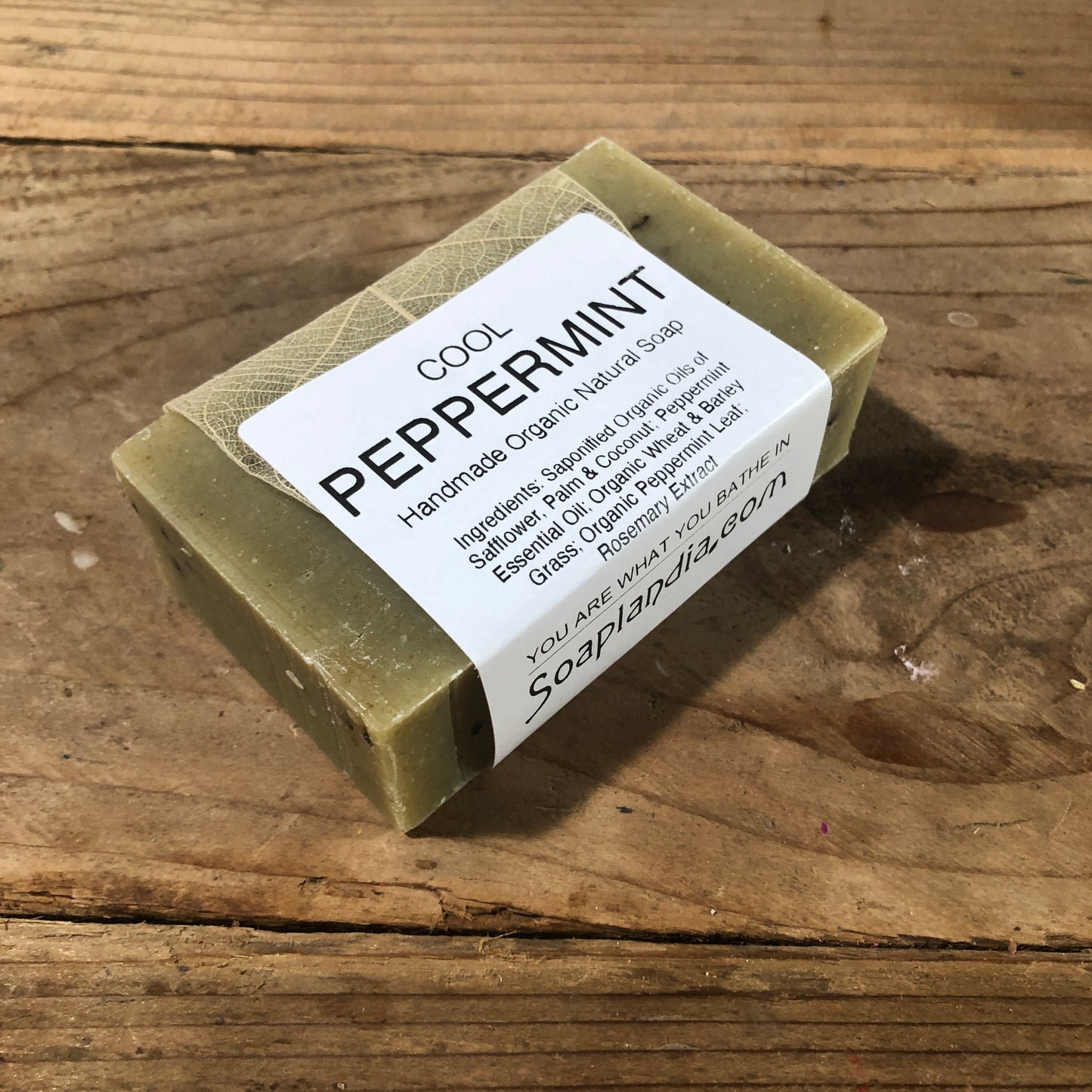 Cool Peppermint Bar Soap, Certified Organic