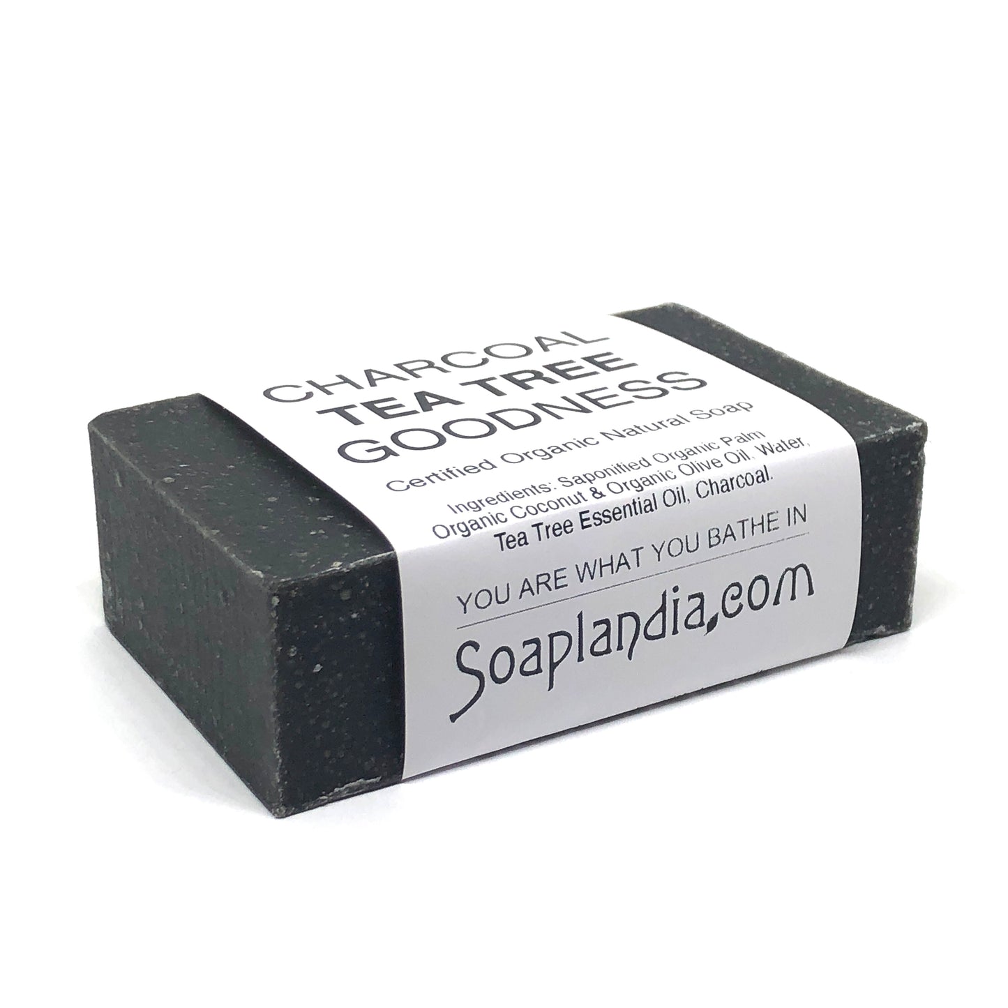 Charcoal Tea Tree Goodness Bar Soap, Certified Organic