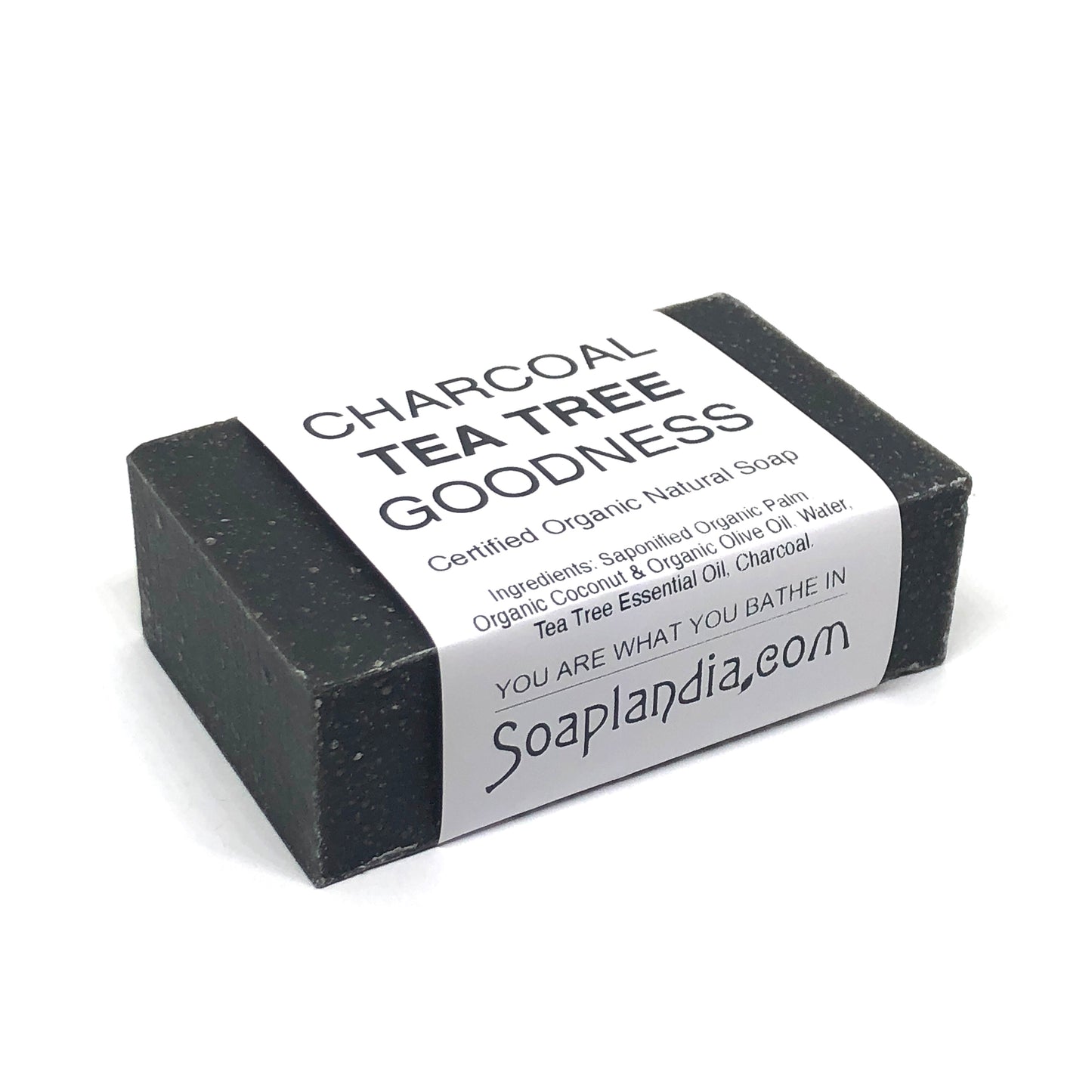 Charcoal Tea Tree Goodness Bar Soap, Certified Organic