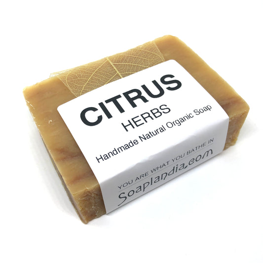 Citrus Herbs Bar Soap, Organic