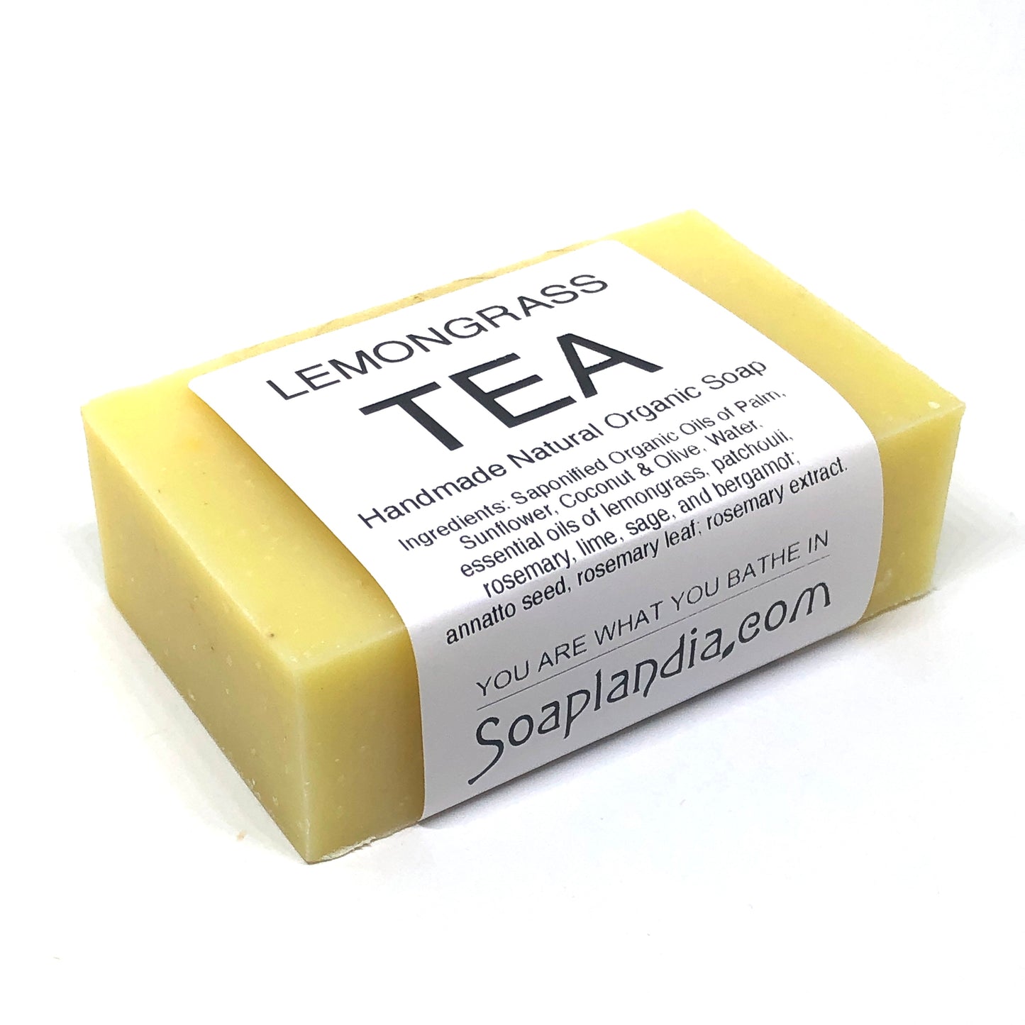 Lemongrass Tea Bar Soap, Organic